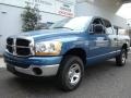 2006 Atlantic Blue Pearl Dodge Ram 1500 SLT Quad Cab 4x4  photo #2