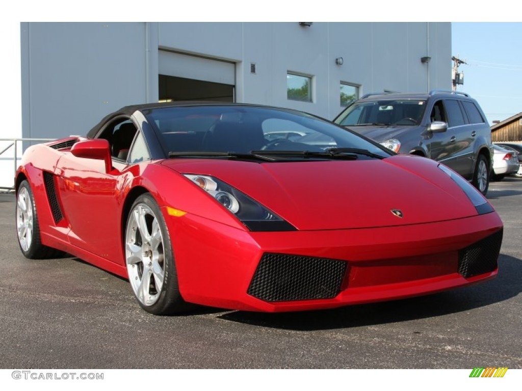 Rosso Vik 2008 Lamborghini Gallardo Spyder Exterior Photo #65539356