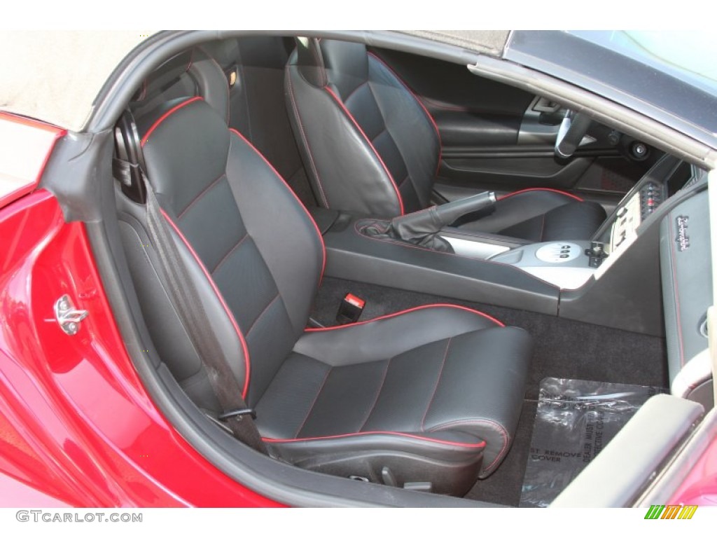 Nero Perseus Interior 2008 Lamborghini Gallardo Spyder Photo #65539500