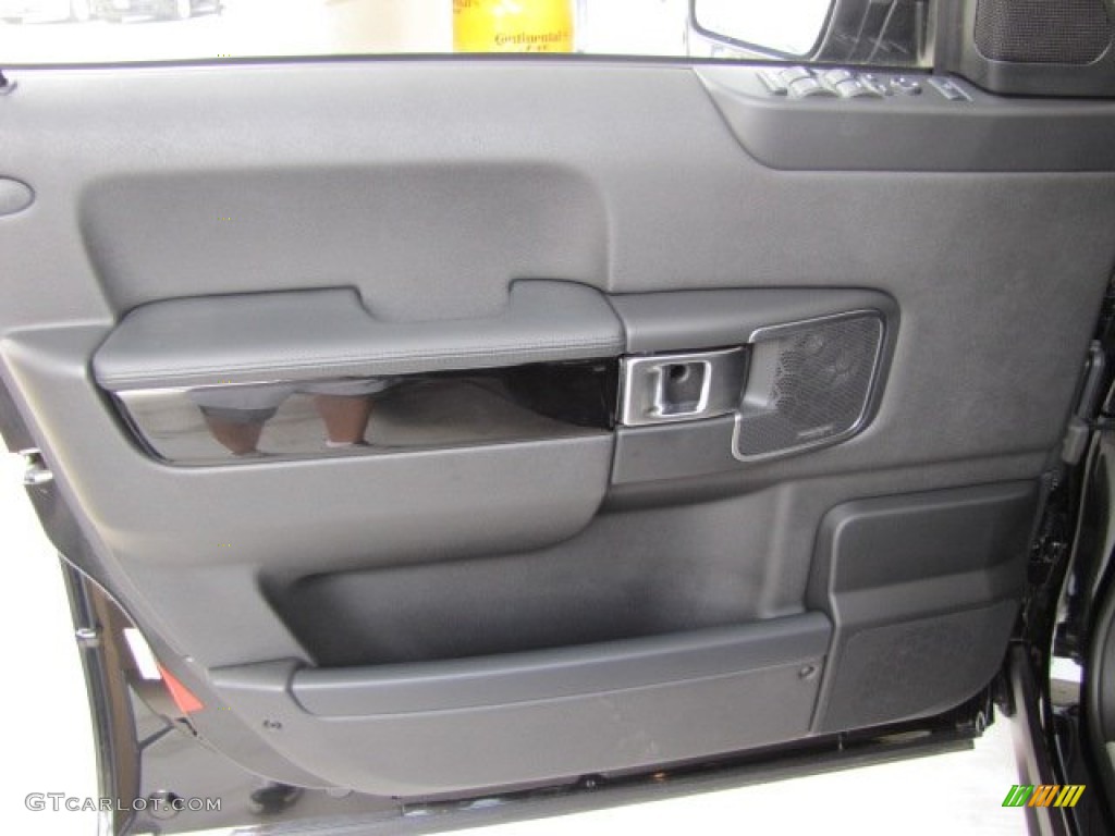 2011 Land Rover Range Rover HSE Jet Black/Jet Black Door Panel Photo #65539602