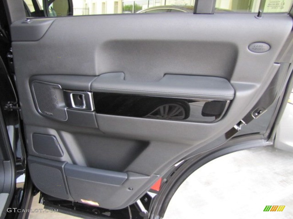 2011 Land Rover Range Rover HSE Jet Black/Jet Black Door Panel Photo #65539620