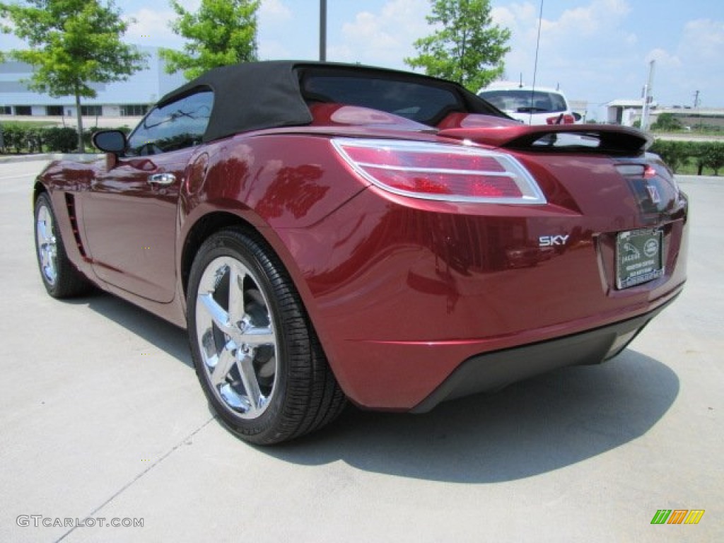 2009 Sky Ruby Red Special Edition Roadster - Ruby Red / Black photo #8