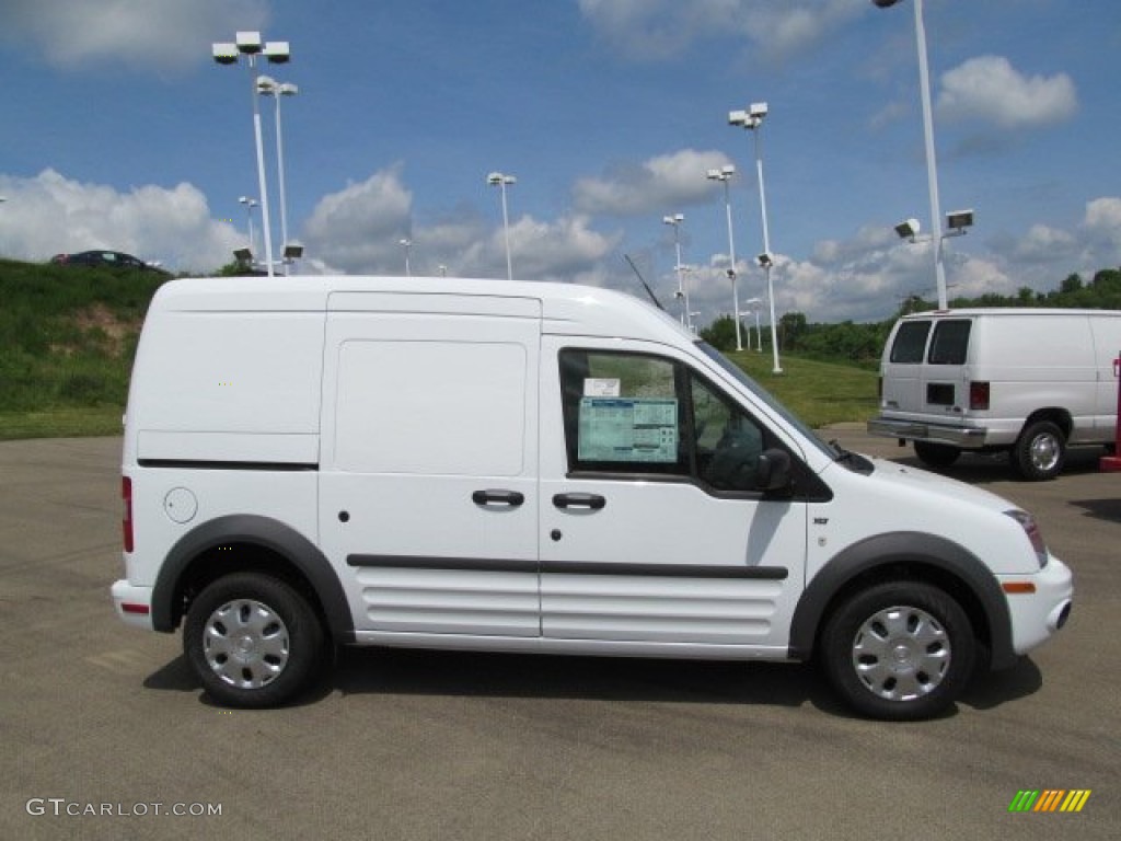 Frozen White 2012 Ford Transit Connect XLT Van Exterior Photo #65540733