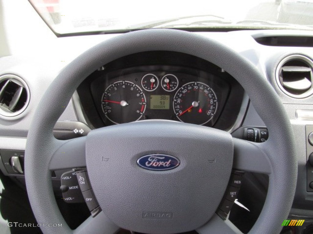 2012 Ford Transit Connect XLT Van Dark Grey Steering Wheel Photo #65540925