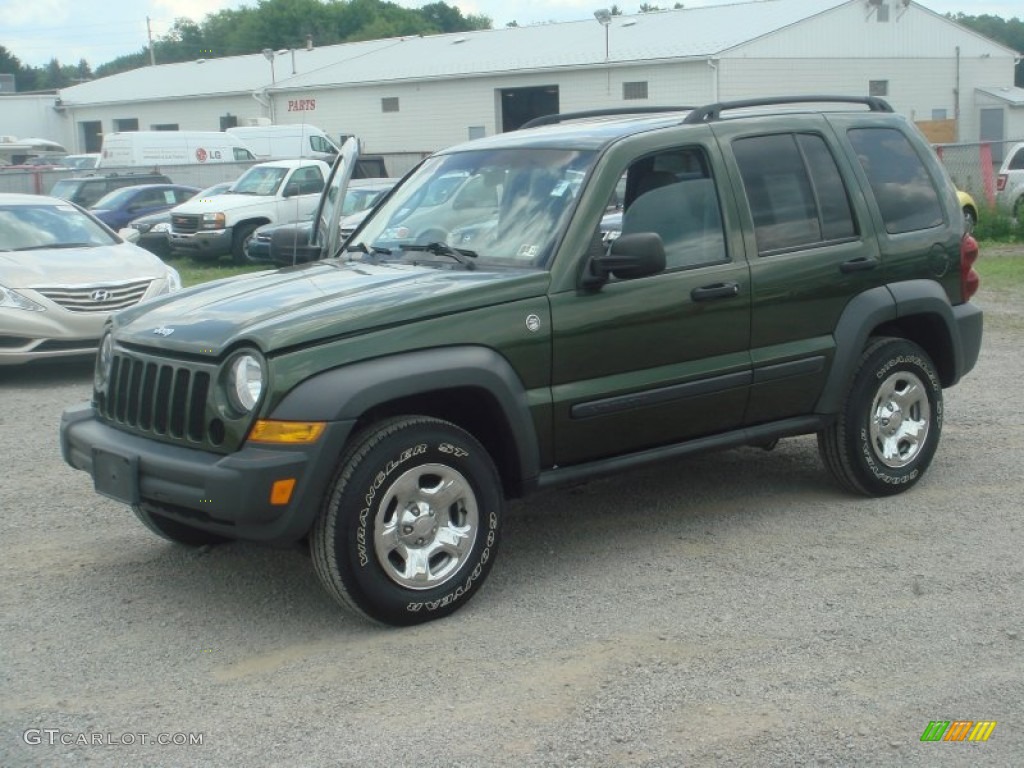Jeep Green Metallic 2007 Jeep Liberty Sport 4x4 Exterior Photo #65540961
