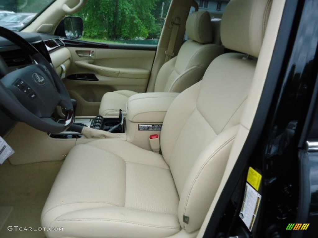 Parchment/Mahogany Accents Interior 2013 Lexus LX 570 Photo #65542500