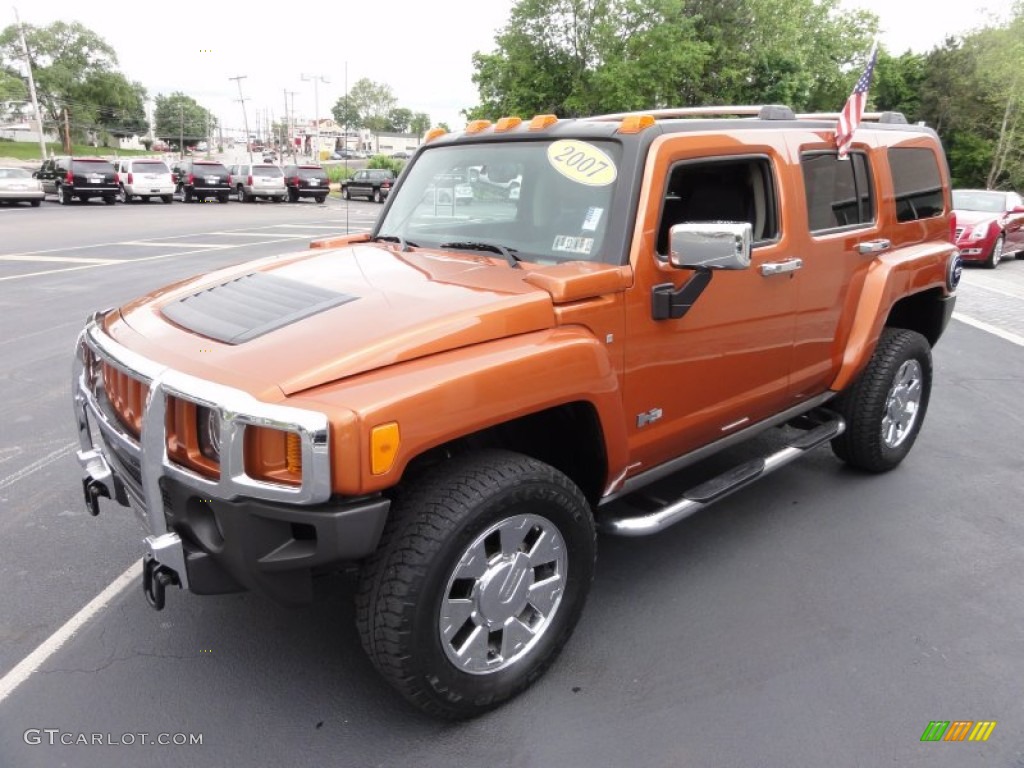Desert Orange Metallic 2007 Hummer H3 X Exterior Photo #65542737