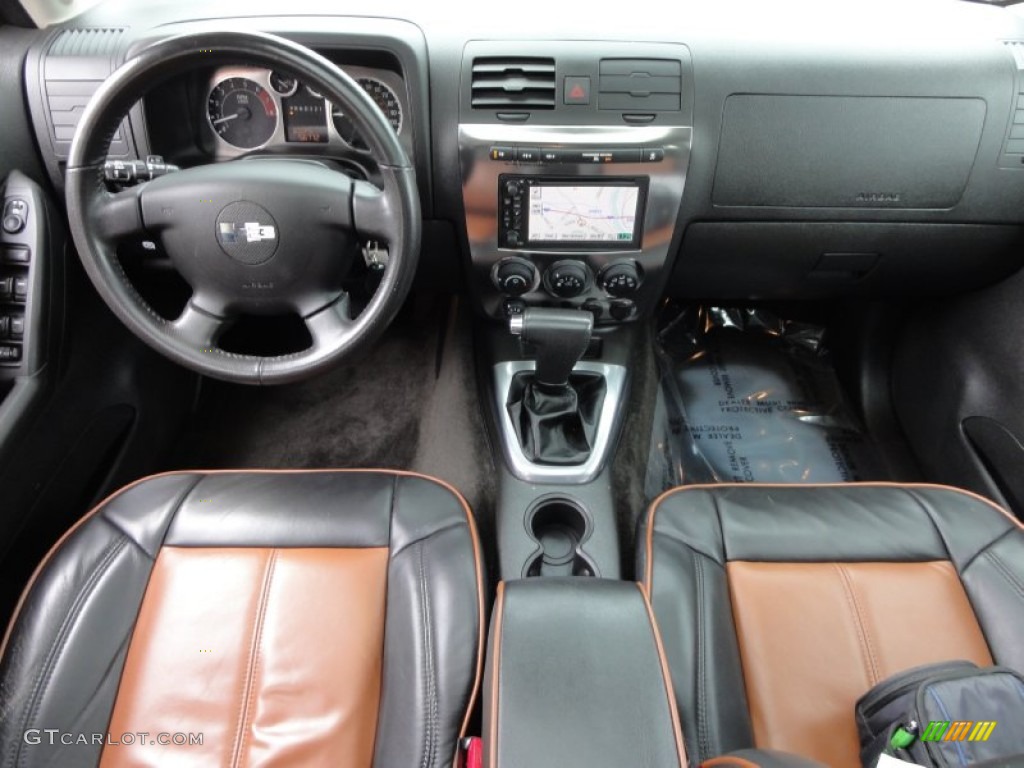 2007 Hummer H3 X Ebony Black/Morocco Dashboard Photo #65542896