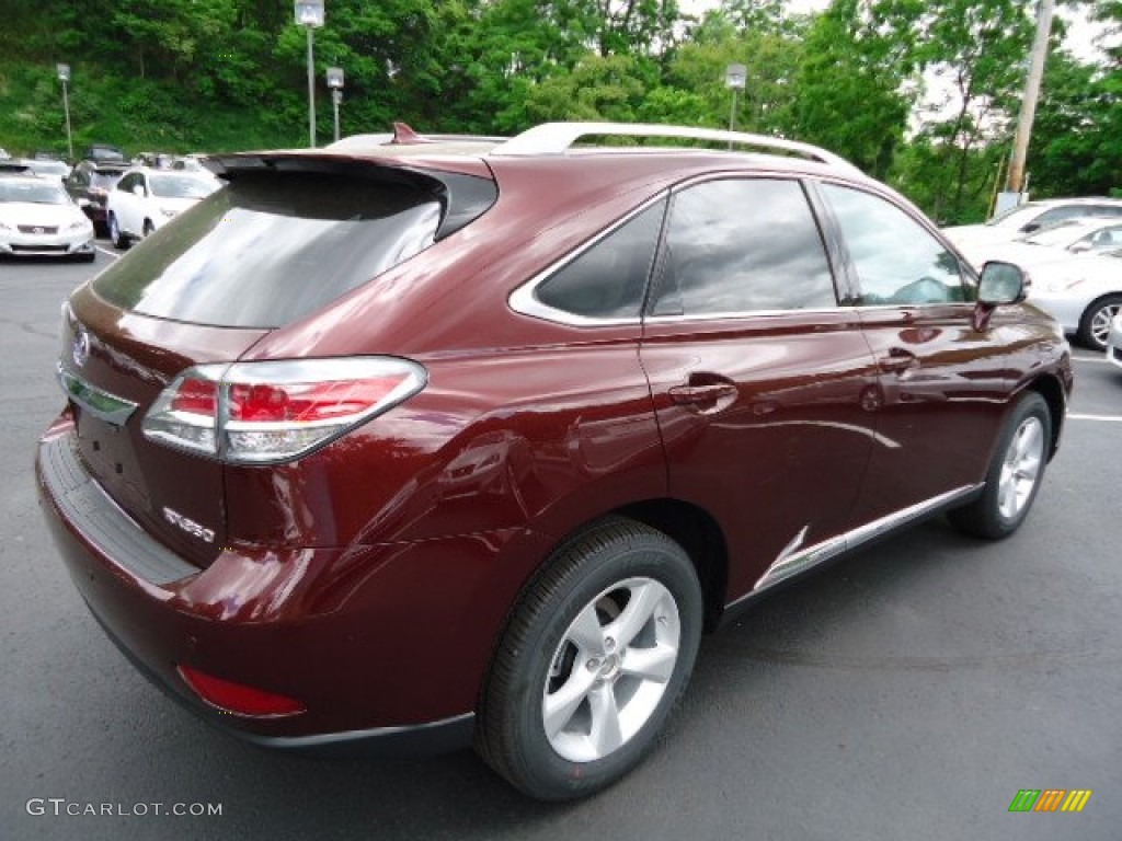 2013 RX 350 AWD - Claret Red Mica / Parchment/Espresso Birds Eye Maple photo #4