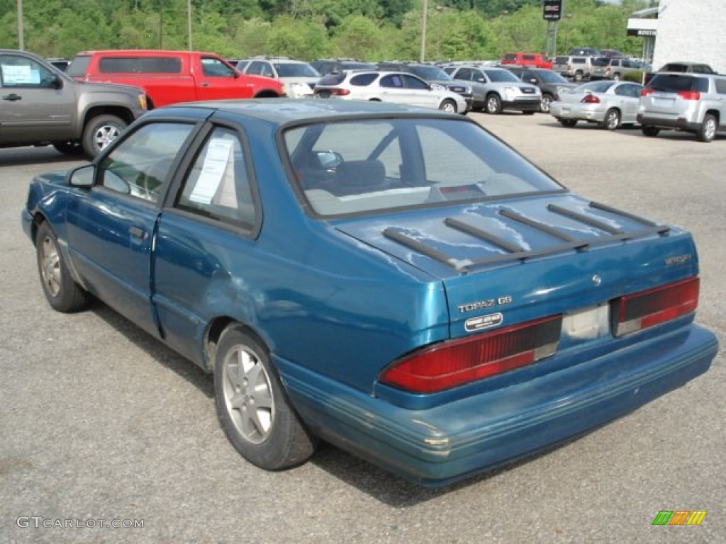 1993 Topaz GS Coupe - Cayman Green Metallic / Gray photo #4