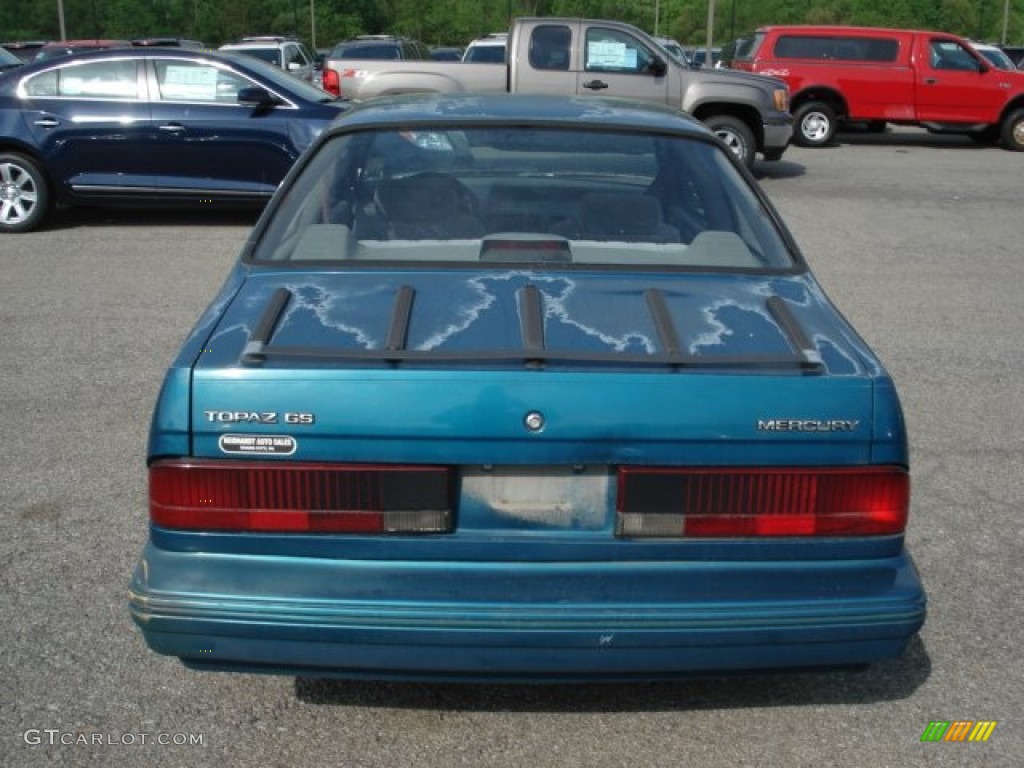 1993 Topaz GS Coupe - Cayman Green Metallic / Gray photo #5