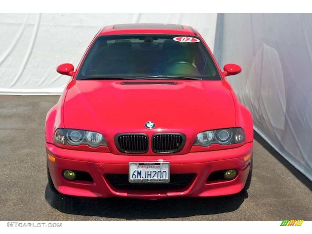 2002 M3 Coupe - Imola Red / Black photo #7