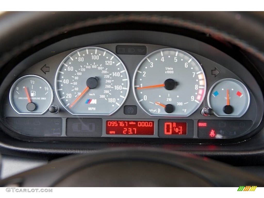2002 BMW M3 Coupe Gauges Photo #65544210