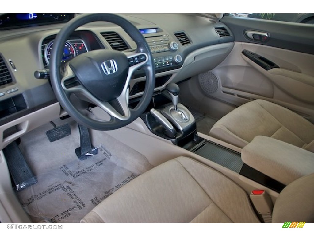 Beige Interior 2010 Honda Civic LX Sedan Photo #65544831