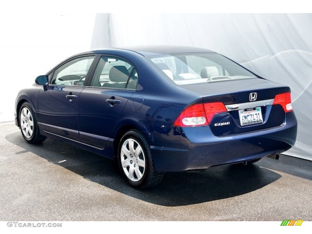 2010 Civic LX Sedan - Royal Blue Pearl / Gray photo #2