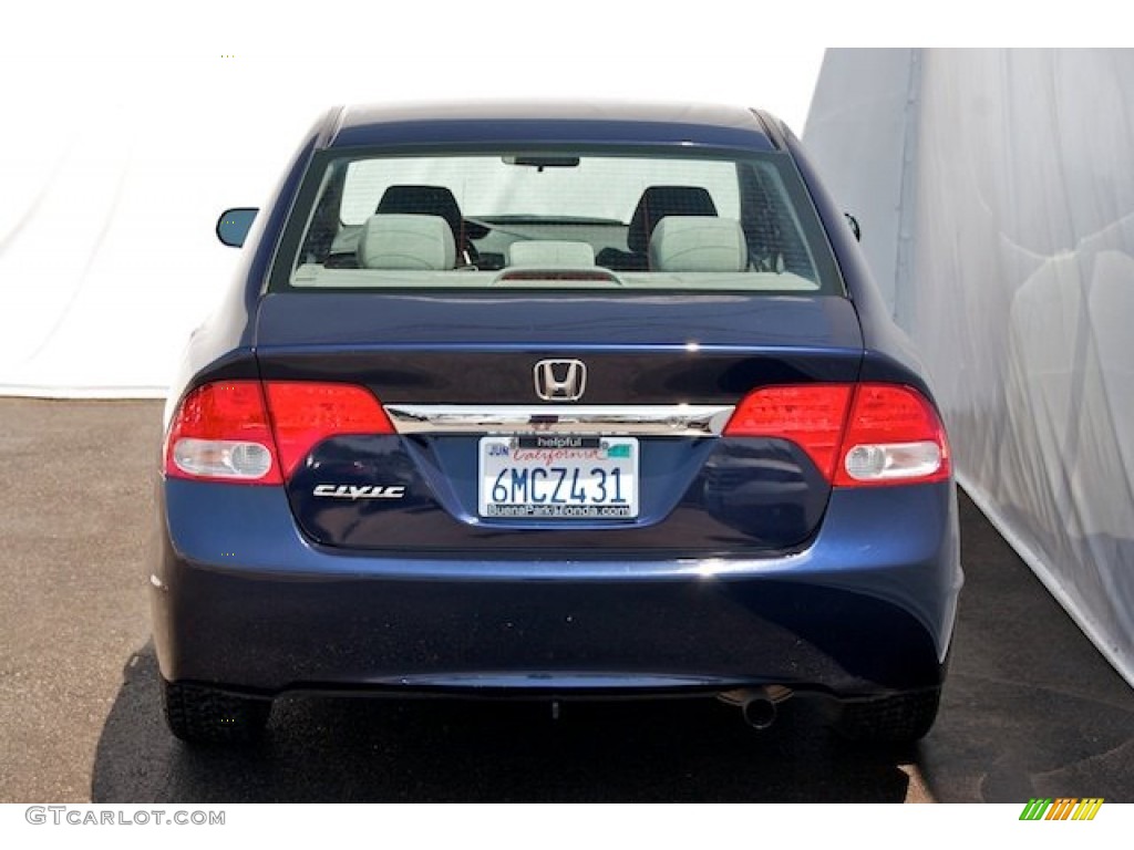 2010 Civic LX Sedan - Royal Blue Pearl / Gray photo #9