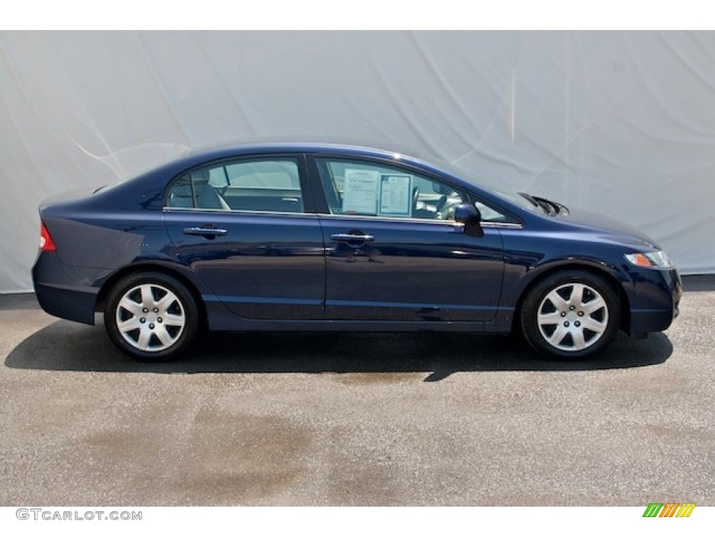 2010 Civic LX Sedan - Royal Blue Pearl / Gray photo #10