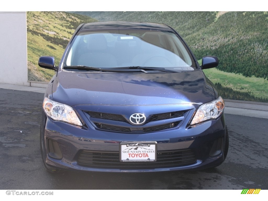 2012 Corolla LE - Nautical Blue Metallic / Ash photo #2