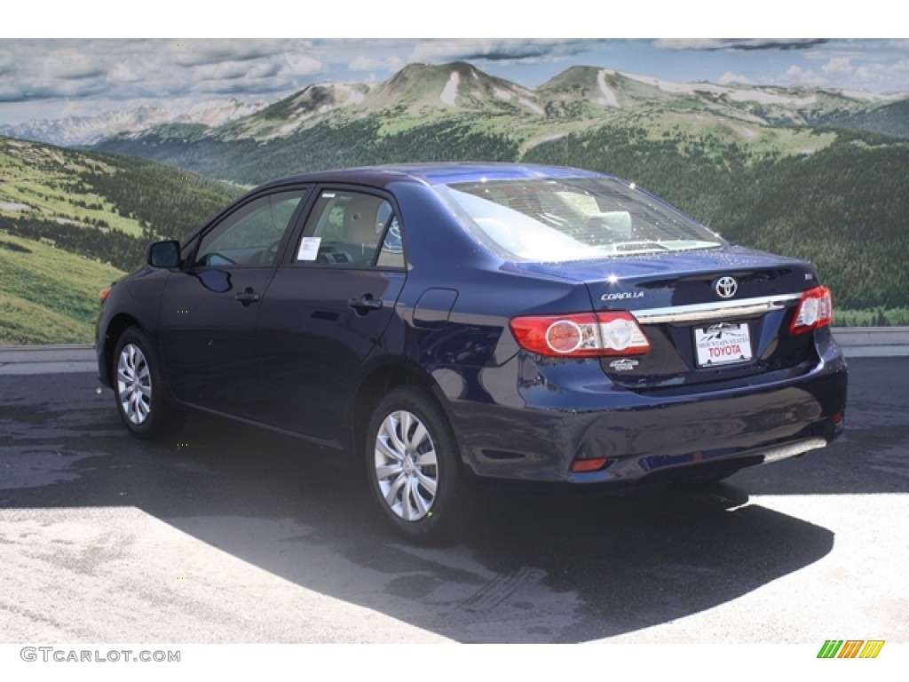 2012 Corolla LE - Nautical Blue Metallic / Ash photo #3