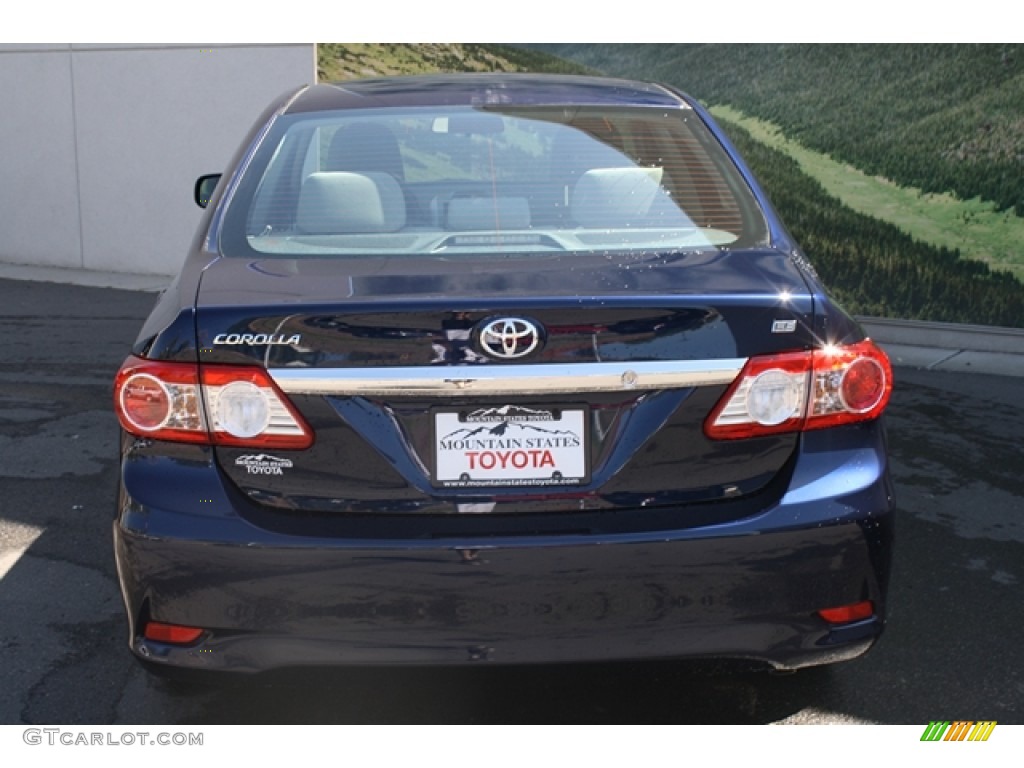2012 Corolla LE - Nautical Blue Metallic / Ash photo #4