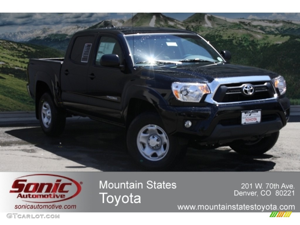 2012 Tacoma V6 SR5 Double Cab 4x4 - Black / Graphite photo #1