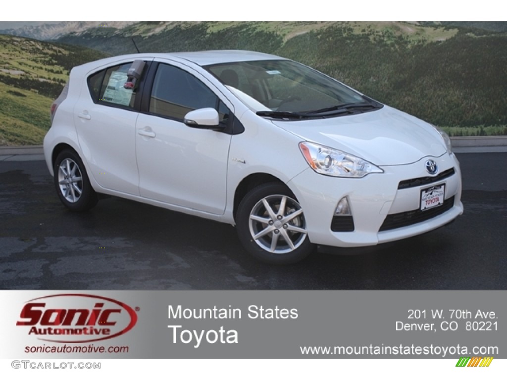 2012 Prius c Hybrid Three - Moonglow / Light Blue Gray/Black photo #1