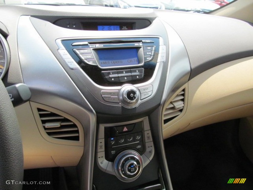2013 Elantra GLS - Blue Sky Metallic / Beige photo #8