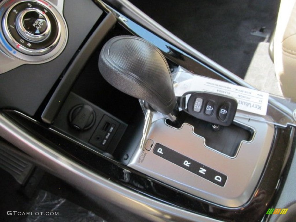 2013 Elantra GLS - Blue Sky Metallic / Beige photo #9