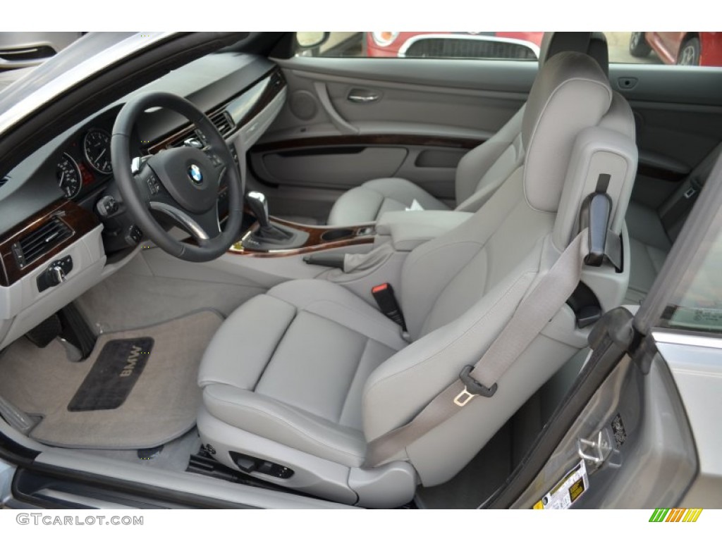 Gray Dakota Leather Interior 2010 BMW 3 Series 328i Convertible Photo #65547984