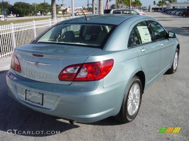 2008 Sebring Touring Sedan - Clearwater Blue Pearl / Dark Khaki/Light Graystone photo #6