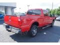 2012 Vermillion Red Ford F250 Super Duty Lariat Crew Cab 4x4  photo #3