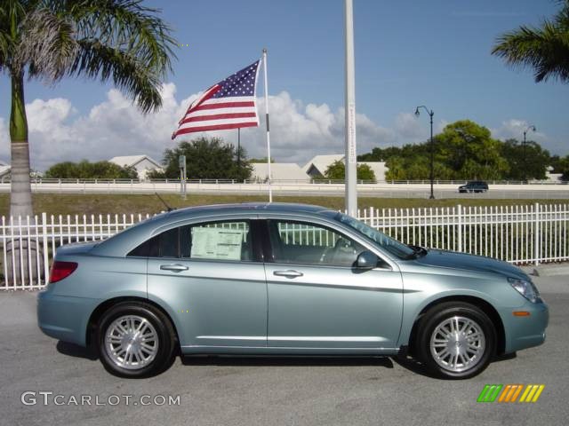 2008 Sebring Touring Sedan - Clearwater Blue Pearl / Dark Khaki/Light Graystone photo #7