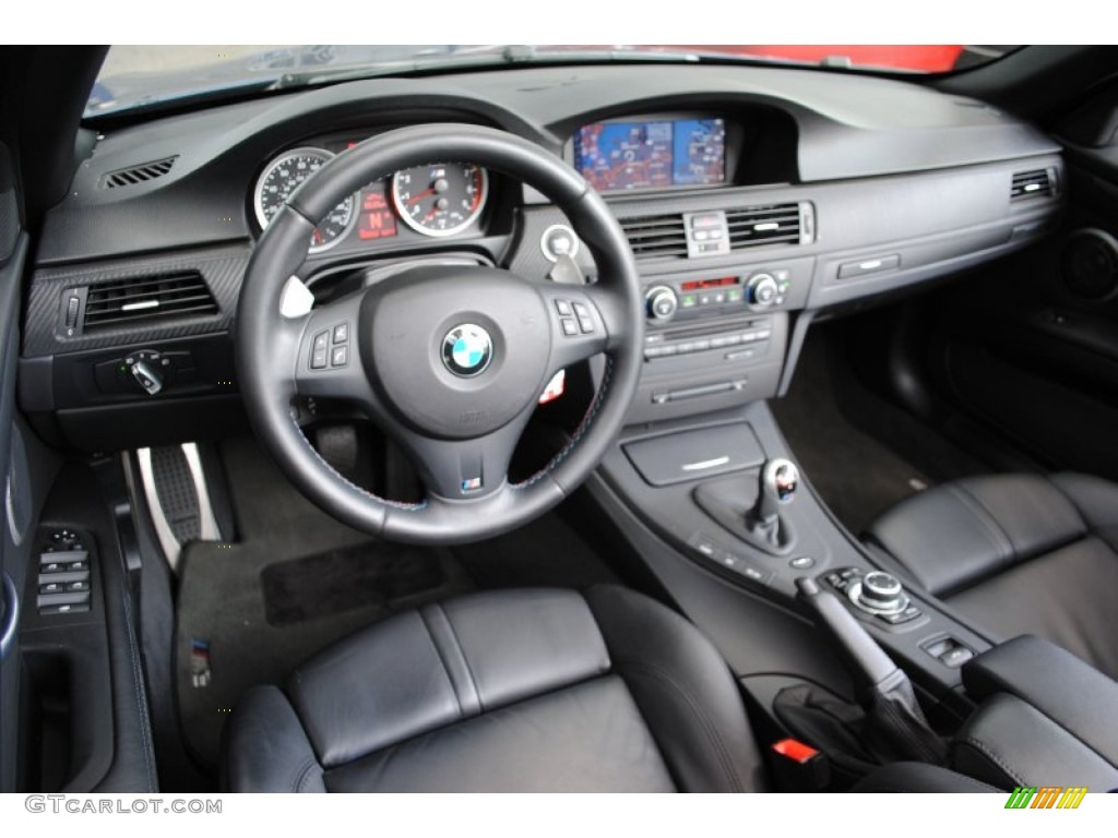 2009 BMW M3 Convertible Black Novillo Leather Dashboard Photo #65551451