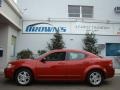 2008 Inferno Red Crystal Pearl Dodge Avenger SXT  photo #1