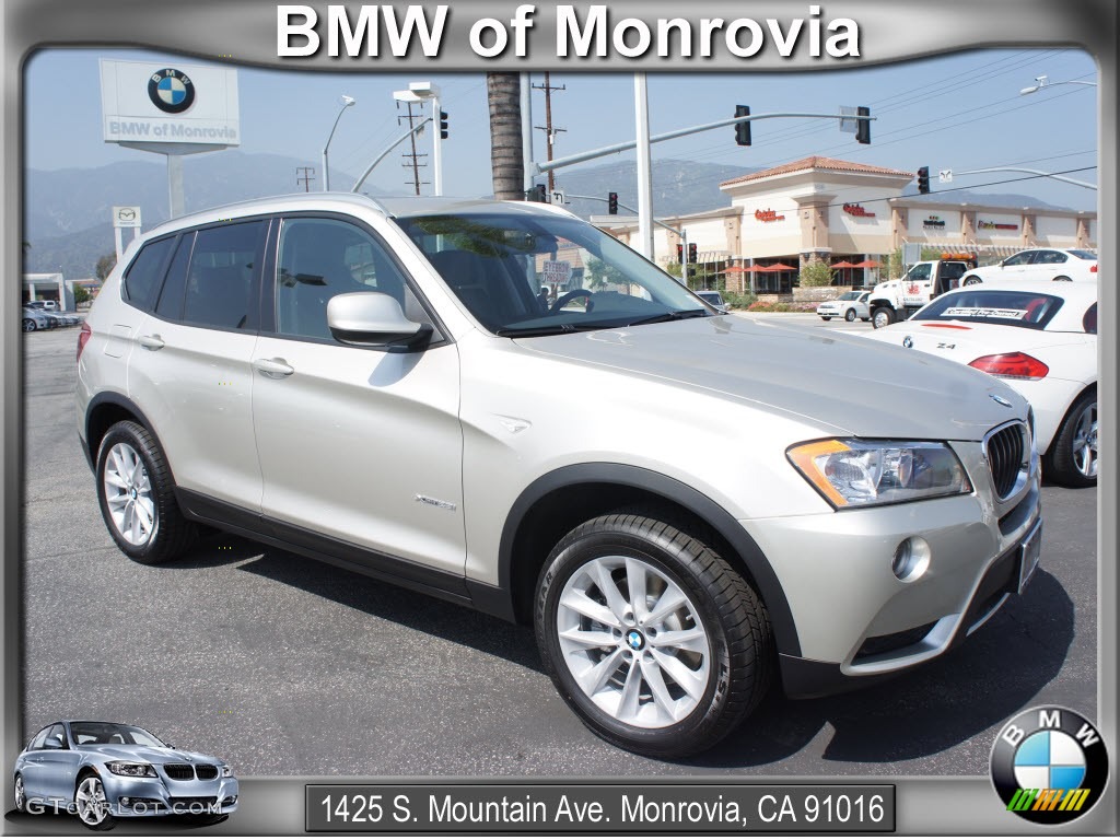 2013 X3 xDrive 28i - Mineral Silver Metallic / Black photo #1