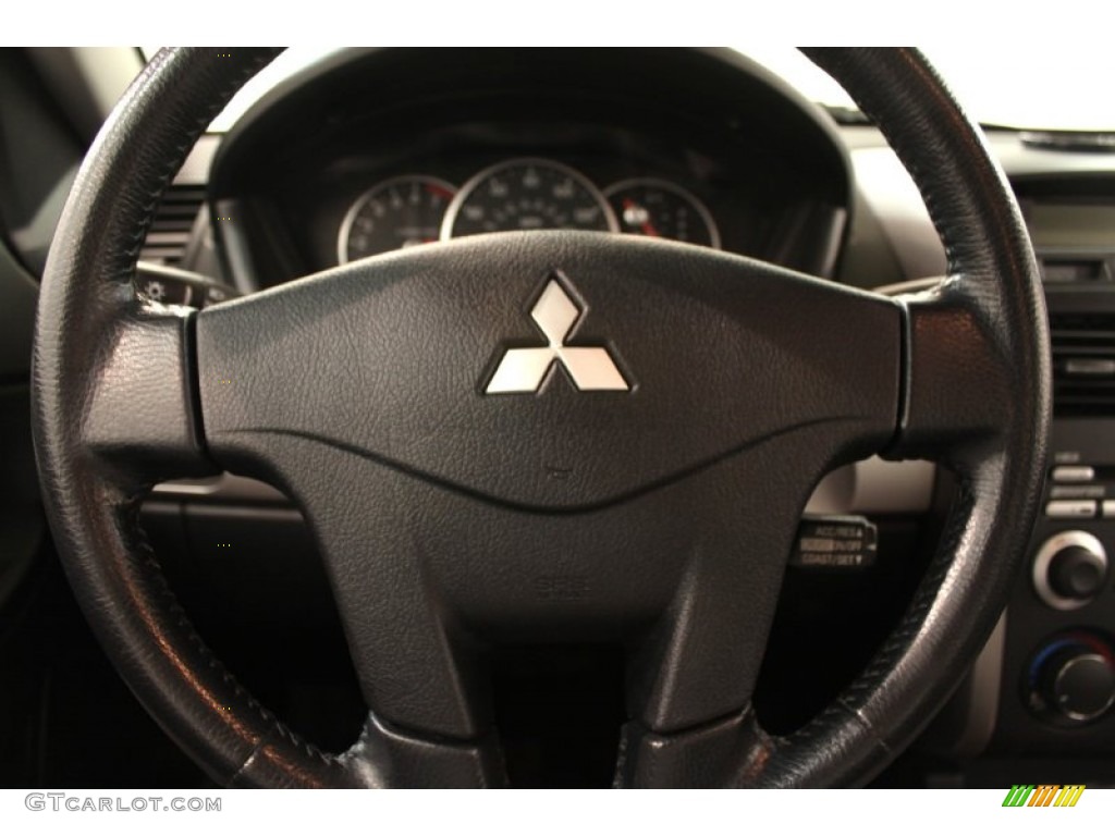 2008 Mitsubishi Galant ES Gray Steering Wheel Photo #65554586