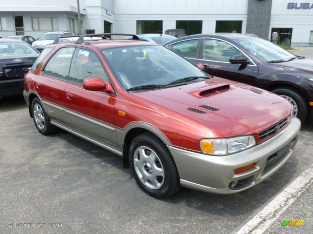 Sedona Red Pearl 2000 Subaru Impreza Outback Sport Wagon Exterior Photo #65554775