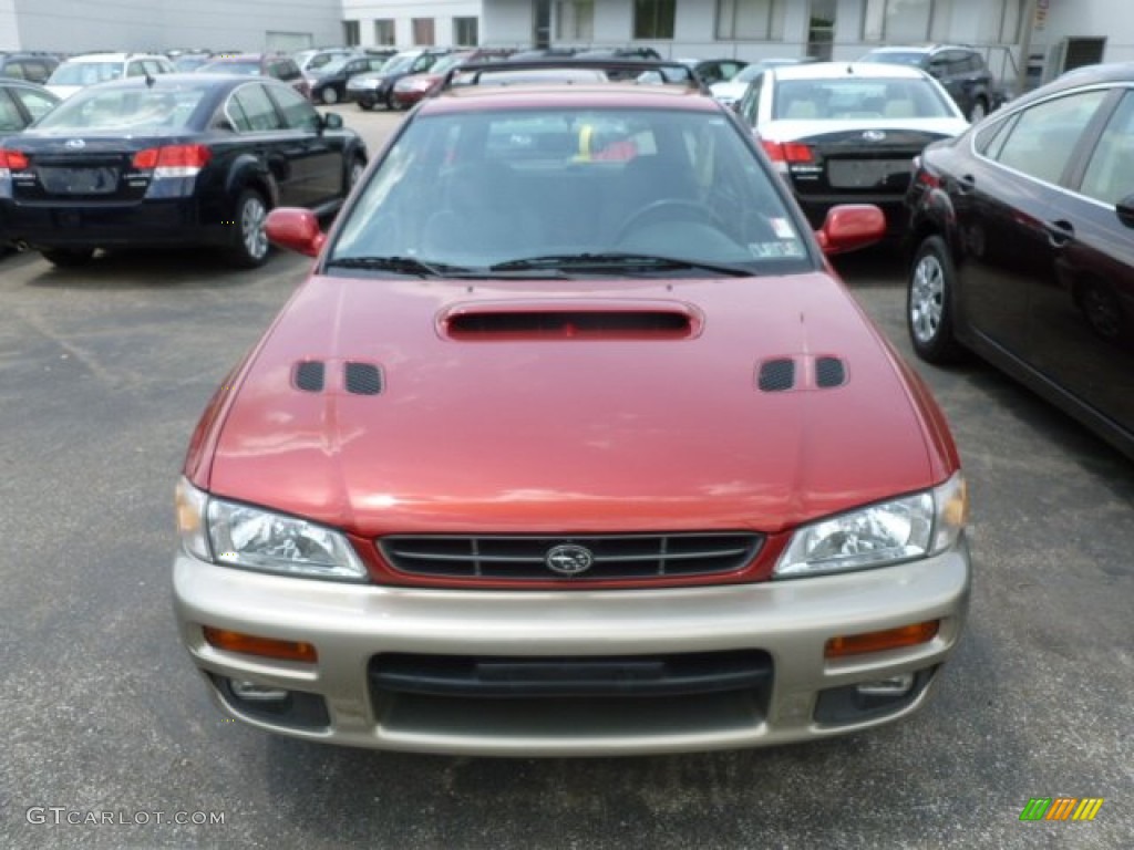 2000 Impreza Outback Sport Wagon - Sedona Red Pearl / Gray photo #2