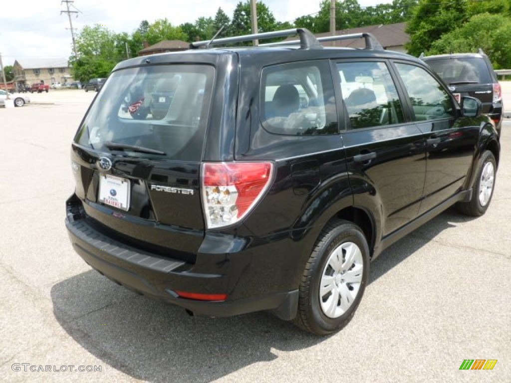 2010 Forester 2.5 X - Obsidian Black Pearl / Black photo #7