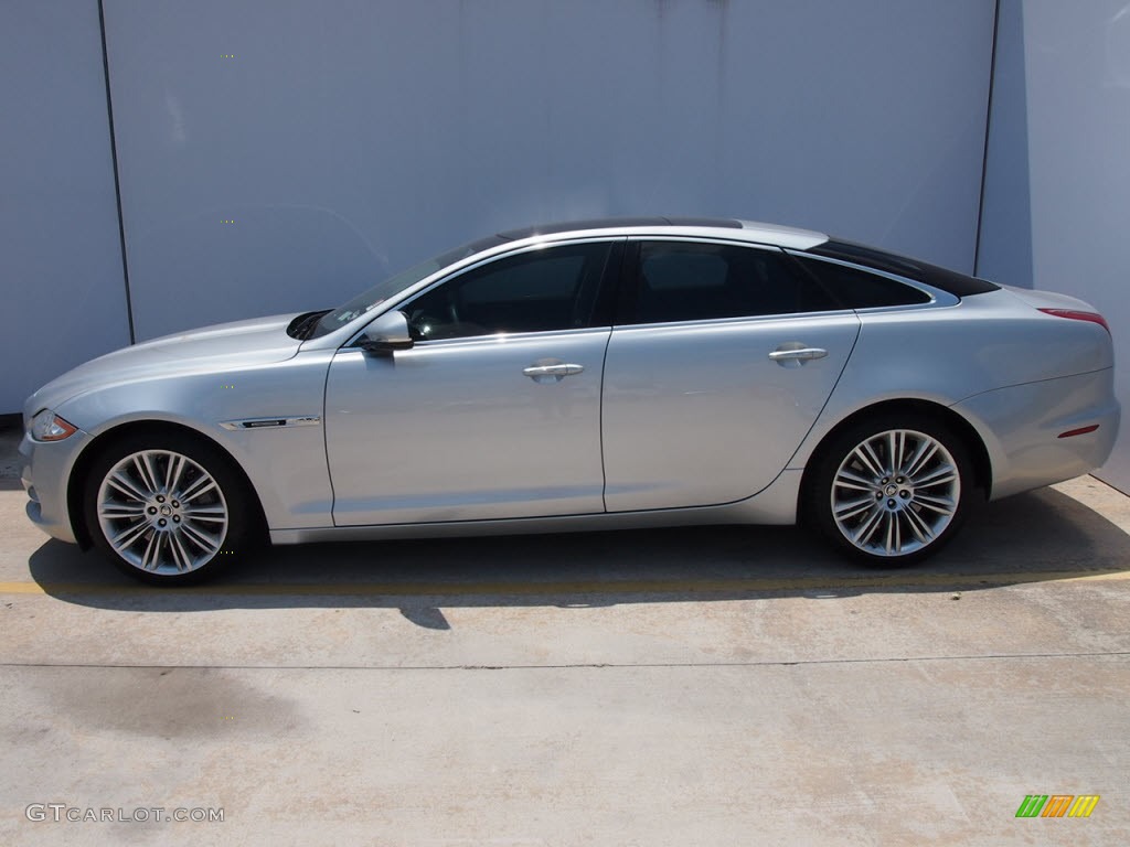 2011 XJ XJ Supercharged - Liquid Silver Metallic / Jet Black/Ivory photo #25