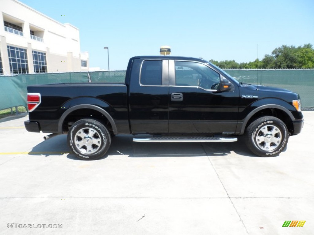 Black 2009 Ford F150 FX4 SuperCab 4x4 Exterior Photo #65556860