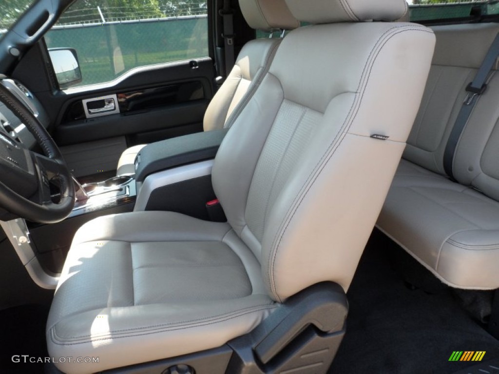 Black/Medium Stone Interior 2009 Ford F150 FX4 SuperCab 4x4 Photo #65557139