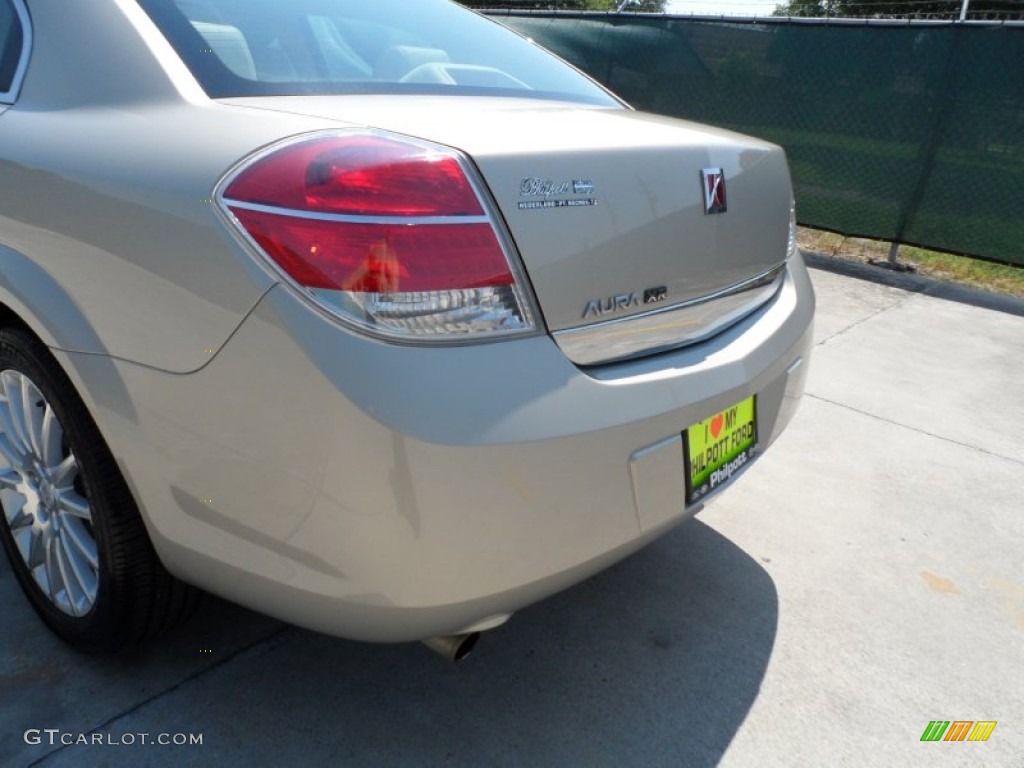 2009 Aura XR - Gold Mist Metallic / Tan photo #21