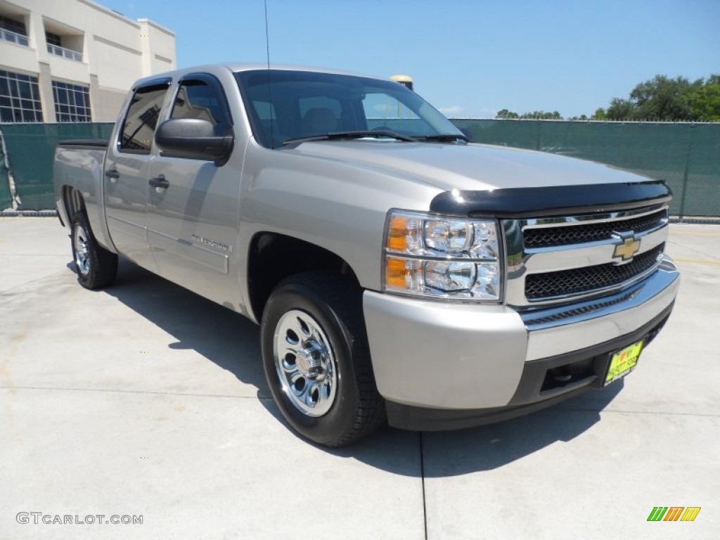 2008 Silverado 1500 LT Crew Cab - Silver Birch Metallic / Light Titanium/Ebony Accents photo #1