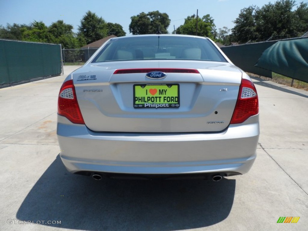 2011 Fusion SE V6 - Ingot Silver Metallic / Medium Light Stone photo #4