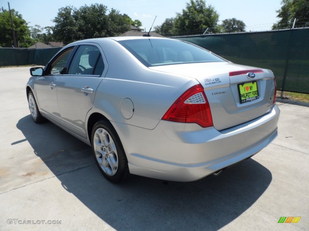 2011 Fusion SE V6 - Ingot Silver Metallic / Medium Light Stone photo #5