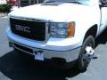 Summit White - Sierra 3500HD Regular Cab 4x4 Dually Stake Truck Photo No. 2