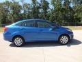 2011 Blue Flame Metallic Ford Fiesta SE Sedan  photo #2