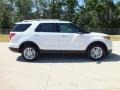 2013 White Platinum Tri-Coat Ford Explorer XLT  photo #2