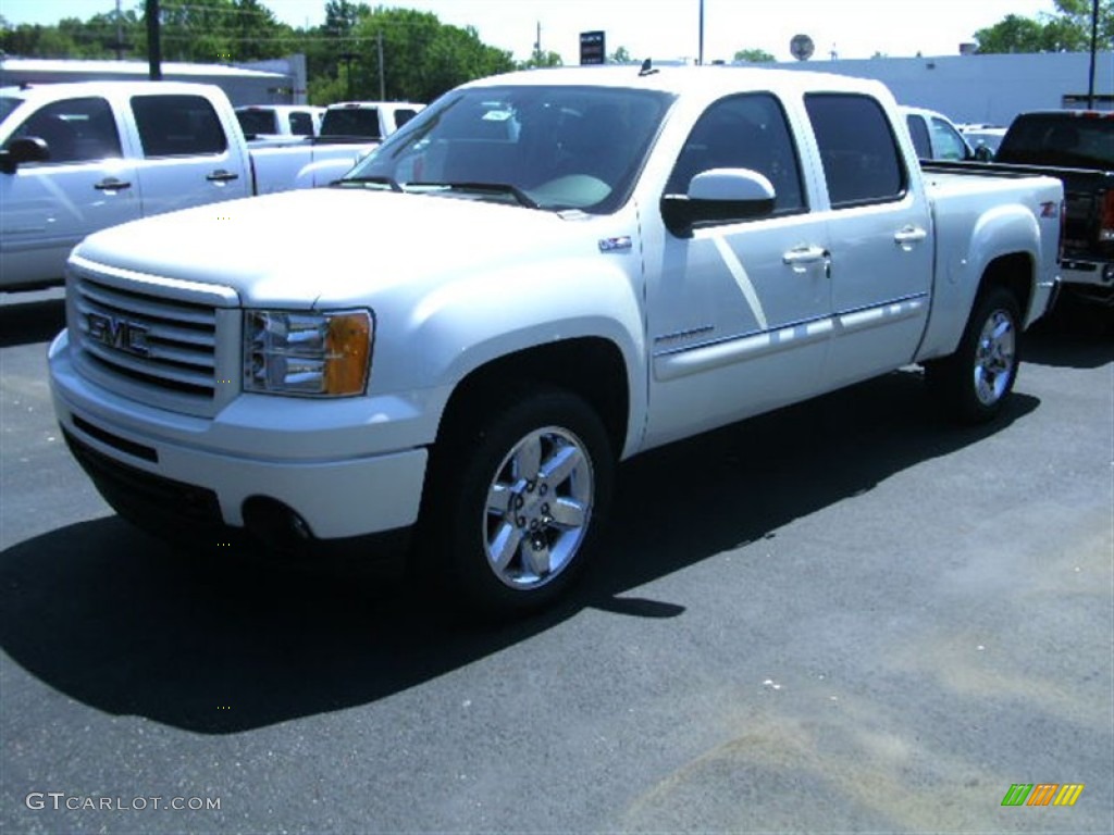 2012 Sierra 1500 SLT Crew Cab 4x4 - White Diamond Tricoat / Ebony photo #1